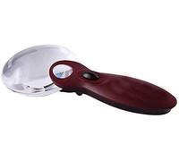 HJMMWT Magnifier Large Magnifiers Handheld Illuminated Magnifier for Reading Seniors to Read Small Print Cards Stamps Magnifying Glasses for Reading (VIT A)