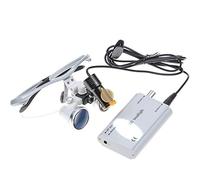 HJMMWT Magnifier,Surgical Binocular Loupes 3.5x420mm Loupes Magnifier 5w Black Silver