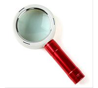 HJMMWT Magnifiers,Loupes,10X Handheld Magnifyiglass, with 10 Ledps Old Man Readihigh End Gift Magnifier for Seniors Low Vision Books Pages Magazines Newspapers Maps