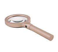 HJMMWT Magnifiers,Loupes,Handheld Coin Magnifyiglass 2.5X 5X Double Lens Metal Illumination Magnifier with 12 Lights for Old Man Readiidentification Crafts Carvirepair