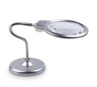HJMMWT Magnifiers,Loupes, Illuminated Desktop Magnifyiglass 2X 5X Double Hd Lens with Light Metal Hose for Seniors Students Readirepair High Grade Gift