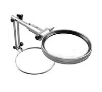 HJMMWT Magnifiers,Loupes,Multifunction 2X Handheld Desktop Magnifyiglass with Light Desktop Hands Foldiportable Magnifier, for Old Man Book Readiidentification Watches Crafts
