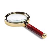 HJMMWT Magnifiers Magnifying Glass Old Man Reading Handheld Magnifier 6X Optical Hd Lens Professional Electronic Ph