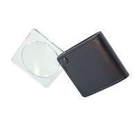 HJMMWT Magnifiers Rotating Magnifying Glass Reading with PU Protective Sleeve 3.5X Magnification Lens for Elderly Macular Degeneration Inspection Jewellery Hobbies