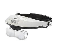 HJMMWT Magnifyiglasses,Magnifiers,Magnifier,Head-Mounted Magnifier Ledp Light,Multifunctional Head Mount with 1X 1.5X 2X 2.5X 3.5X Magnifyiglasses for Eye Jewelry Watch