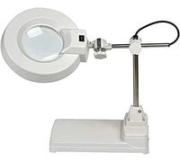 HJMMWT Magnifying Glass Desktop Magnifier Desk Lamp with Lamp High Reading Electronic Welding Repair Magnifying Glass White Lens Marriage