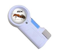 HJMMWT Magnifying Glass Magnifiers,Magnifier with Light,Hand Magnifier Bright Illuminated,8X Magnification Lens Lightweight Easy to Use for Seniors Readioffice Maps Jewelry Mechanical Watch Comput