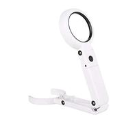 HJMMWT Magnifying Glass with Lights, Handsfree Magnifier, Magnification Lens, Gentle & Bright Light Settings- Ideal for Reading Books, Jewlery, Coins, Craft & Hobbies