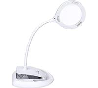 HJMMWT Magnifying Lamp, Daylight Rechargeable Magnifying Glasses, Illuminated Optical Magnifier 5X 10X Lens with 3 Adjustable Light Settings for Reading Sewing Crafts Handcraft Double The comfo