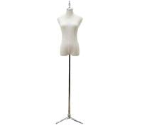 HJMMWT Mannequin Display Female Tripod Costume Torso Dummy, Half-Length Shop Window Mannequins, Bust Dummy Model, Height-Adjustable