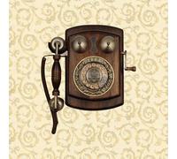 HJMMWT Old Retro Wall Phone,Vintage Style Corded Landline Phones,Old-Fashioned Telephone with Mechanical Ringing,Wall Mounted Antique for Home And Office Decor