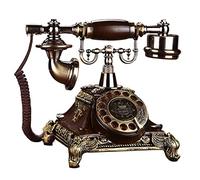 HJMMWT Retro Antique Corded Landline Classic Vintage Cord Phones Analog Desk Old with Mechanical Ringer for School Home and Office