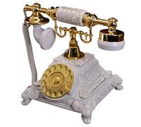 HJMMWT Retro Dial Telephone with Mechanical Ringer,Old Fashioned European Wired for Home Hotel Office House Decor