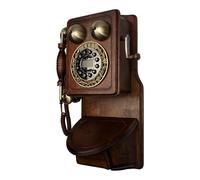 HJMMWT Retro Landline Wall Phone,Mounted Corded Telephone,Classic Vintage Phones with Mechanical Ringing,1868S Old Fashioned Antique for Home Office Decor