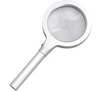 HJMMWT Screen Magnifier Magnifying Glass Handheld Magnifier High Magnification Optical Lenses with Light 10 Times HD 20 Times Old People Read Child Student Observation Item Identification