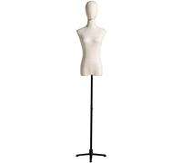 HJMMWT Tailors Dummy Mannequin Adjustable Female Mannequin Tailors Dummies Torso Body Dress Form Busts for Dummy Model Clothing Display,D,Small