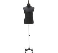 HJMMWT Torso Mannequin Stand, Male Mannequin Male Mannequin Torso with Wheel, Great for Shirts/Coats/Jackets/T-Shirts/Suits, Easy to Move and