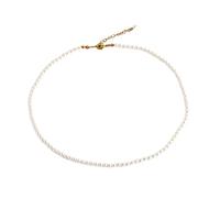 HJMMWT Womens Gold/Silver Plated Charm for Women Pearl Necklace