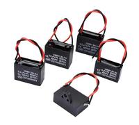 HJNAOKGWHQ 10PCS CBB61 fan starting capacitor ceiling fan range hood 450V 3.0UF diy