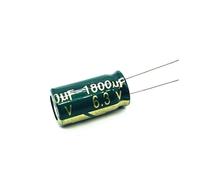 HJNAOKGWHQ 12pcs/lot 6.3V 1800UF 8 * 16MMLow / Impedance High Frequency Aluminum Electrolytic Capacitor 1800UF 6.3V 6.3V2200UF diy
