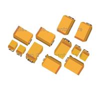 HJNAOKGWHQ 150PCS 15Values A B Case Tantalum Capacitor Assortment Kit 6V 10V 16V 25V 35V 1UF 2.2UF 4.7UF 10UF 47UF Capacitors(A 6V 107) diy