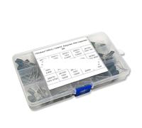 HJNAOKGWHQ 150Pcs 15Values Polyester Film Capacitor Assortment Box Kit 0.33NF 2A331J 470NF 2A474J 2A821J 2A102J 2A393J 2A474J diy