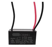 HJNAOKGWHQ 1pc Black CBB61 0.75uF+1.25uF 3 Wires 450V 50/60Hz Capacitor For Ceiling Fan diy