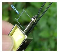 HJNAOKGWHQ DC 12V-24V Through Type Electromagnet Stroke Adjustable 5MM Impact Type Solenoid Small DS-0520S