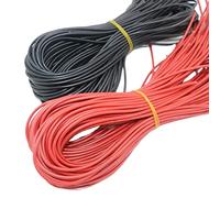 hJNGdU 10 Meter Multiple Gauge Wire 10 12 14 16 18 20 22 AWG 5m Red And 5m Black Compatible With ESC Motor Compatible With Various Models(26 AWG)