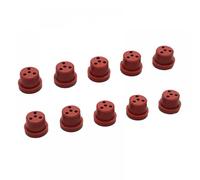 hJNGdU 10PCS Fuel Tank Plug Oil Leak Stopper Rubber Spigot Compatible with RC Model Airplanes Compatible With DIY Aircraft Parts(RED FOR GASOLINE)