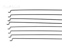 hJNGdU 10pcs Z Type D1.0/1.2/1.5mm Push Rod Steel Wire Compatible With RC Aircraft Pull Push Connecting Rod Compatible With Airplane Models(D1.2X260MM)