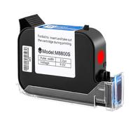 hJNGdU 12.7mm Ink Cartridge White Red Yellow Blue Green Compatible With VIP(Red)