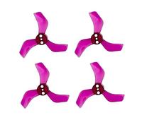 hJNGdU 12 Pairs Of 1635 1.6X3.5X3 40mm 3-PC Propellers Compatible With RC Freestyle Tiny Whoop Drones DIY Compatible Parts(12PAIRS 1.5MM PURPLE)