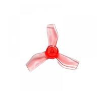 hJNGdU 1219 4 Pairs 8 Pieces 0.8mm Shaft 3-1.2x1.9x3 31mm Hollow Cup Brushless Motor CCW CW Compatible Propeller Compatible With RC Drone And Airplane Parts(THROUGH RED)