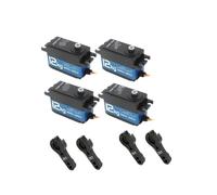 hJNGdU 12kg Waterproof Digital Servo Large Torque Metal Gears Compatible With RC Model Aircraft Car Robot Compatible With IP65 Compatible With 120-360 Degree Movement 4 Pieces(FOR 180 DEGREE)