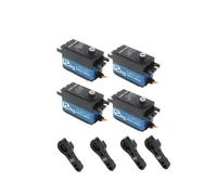 hJNGdU 12kg Waterproof Digital Servo Large Torque Metal Gears Compatible With RC Model Aircraft Car Robot Compatible With IP65 Compatible With 120-360 Degree Movement 4 Pieces(FOR 120 DEGREE)
