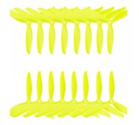 hJNGdU 16pcs 7 Inch 3 Propeller Set 8 CW 8 CCW Compatible With RC Drone Racing Quadcopter DIY Accessories Parts 7040(YELLOW)