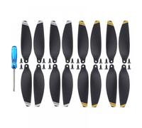 hJNGdU 16PCS Lightweight Replacement Propeller Compatible With D Drone 4726 Wing Fans Accessory Screw Kits(8 GOLD 8 SILVER)