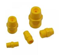 hJNGdU 20 Pack Plastic Solid Full Cone Spray Nozzles 1/8 Inch 1/4 Inch 3/8 Inch 1/2 Inch 3/4 Inch Compatible with Industrial Cleaning And Dust Removal(1 OF 2 INCH)