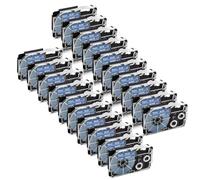 hJNGdU 30Pcs 6mm 9mm XR-9WE XR-6WE Tapes Compatible With Label Printer Models KL-60 KL-100 KL-120 For Part Number XR9WE XR 9WE XR-9X XR-9RD XR-9BU XR-9YW(White on Blue)