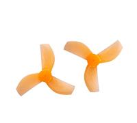 hJNGdU 35mm 3 PC Propeller 1.0mm Compatible With RC Racing Freestyle Tinywhoop Drones 08028 Motors DIY Parts(8PAIRS ORANGE)
