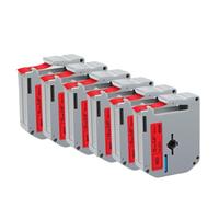 hJNGdU 4~6PK 12mm MK-231 Black On White Label Tape Compatible With Printer Supplies For Part Number MK231 Works With PT-65 PT-70 PT-80 PT-M95 Label Maker(6PKMixed Color)