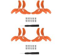 hJNGdU 4 Or 8 Pack 3032S Lightweight Wing Fan Propellers Compatible With Avata 2 Drone Repair Accessories(8PCS ORANGE PROPS)