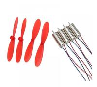 hJNGdU 4 Pack DIY DC 3.7V 50000RPM 716 Hollow Cup Coreless -speed Motor With 4 Pack 55MM Propeller CW CCW Compatible With Quadcopter(MOTOR WITH PROPS)