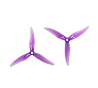 hJNGdU 4 Pairs Compatible Hurricane 51477 5.1X4.77X3 3-PC Propeller Compatible With RC Racing Freestyle 5 Inch Drones Replacement DIY Parts(4PAIRS PURPLE)