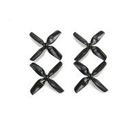 hJNGdU 40mm 4 Whoop ABS Propeller 1mm 1.5mm Compatible With RC Racing Freestyle Tinywhoop Mobula7 Drones 1.6X1.6X4(2PAIRS BLACK 1MM)