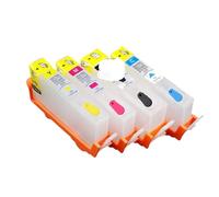 hJNGdU 4pcs 364 564XL Refillable Ink Cartridge Compatible With Photosmart 5510 5511 5512 5514 5515 5520 5522 5525 6510 6512 6515 6520 Printers(For HP564)