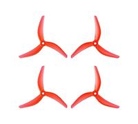 hJNGdU 5 Inch 3-Propeller Compatible with RC Racing Drones Johnny PC Freestyle Compatible 4.8x3.8x3mm DIY Parts(2CW 2CCW RED)