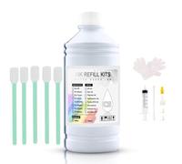 hJNGdU 500ML EP-DTF Ink For Direct To Film Printing Compatible With Print Heads I3200 XP600 TX800 L1800 1390 L805 And Similar DTF Inkjet Printers(1000ML DTF Cleaning)