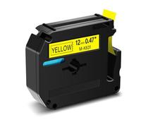 hJNGdU 6PK M-K231 Compatible Label Tape Works With M Tapes MK231 M231 Black On White 12mm For PT-100 PT-65 Printers 1 Pack Option Available(Black on Yellow)
